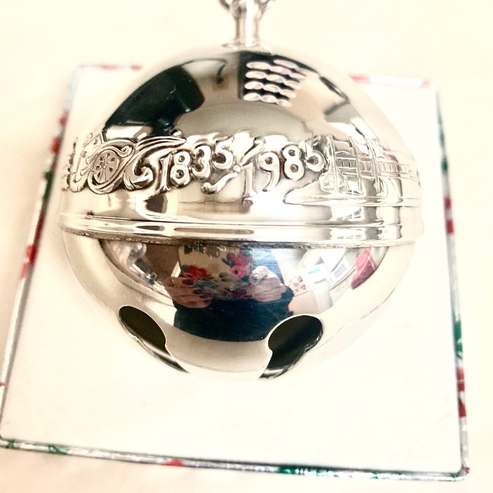 1835/1985 Wallace Silversmiths Christmas Ornament, Silver plated, No Box, used
